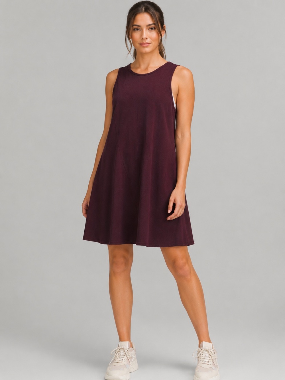Rare NWT Lululemon Ribbed Modal Tank Sleeveless Cotton Dress Casis Size 6